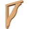 Ekena Millwork Funston Arts and Crafts Smooth Bracket w/ Offset Brace, Western Red Cedar, 5 1/2"W x 38"D x 44"H BKT0604X38X44FST03SWR - alternate 1